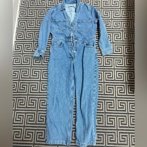 Zara denim overall jumpsuit. Can be dressed both up or down.